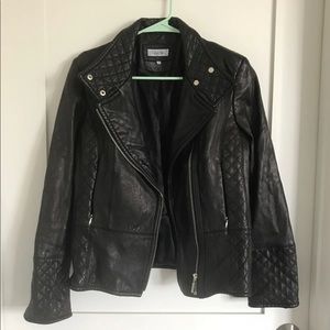 Genuine Leather Calvin Klein Moto Jacket
